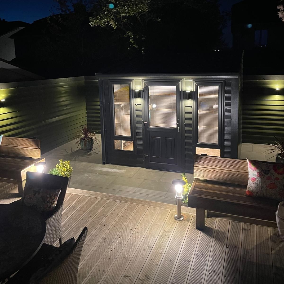 Shed with a cosy reading nook