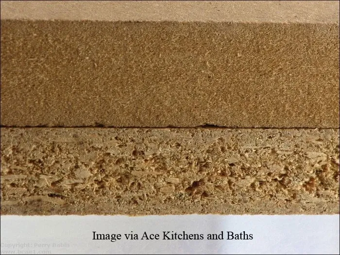 A picture of a piece of wood with the words image vin aces kitchens and baths below it