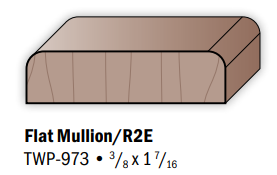 A picture of a flat mullion / r2e twp-973