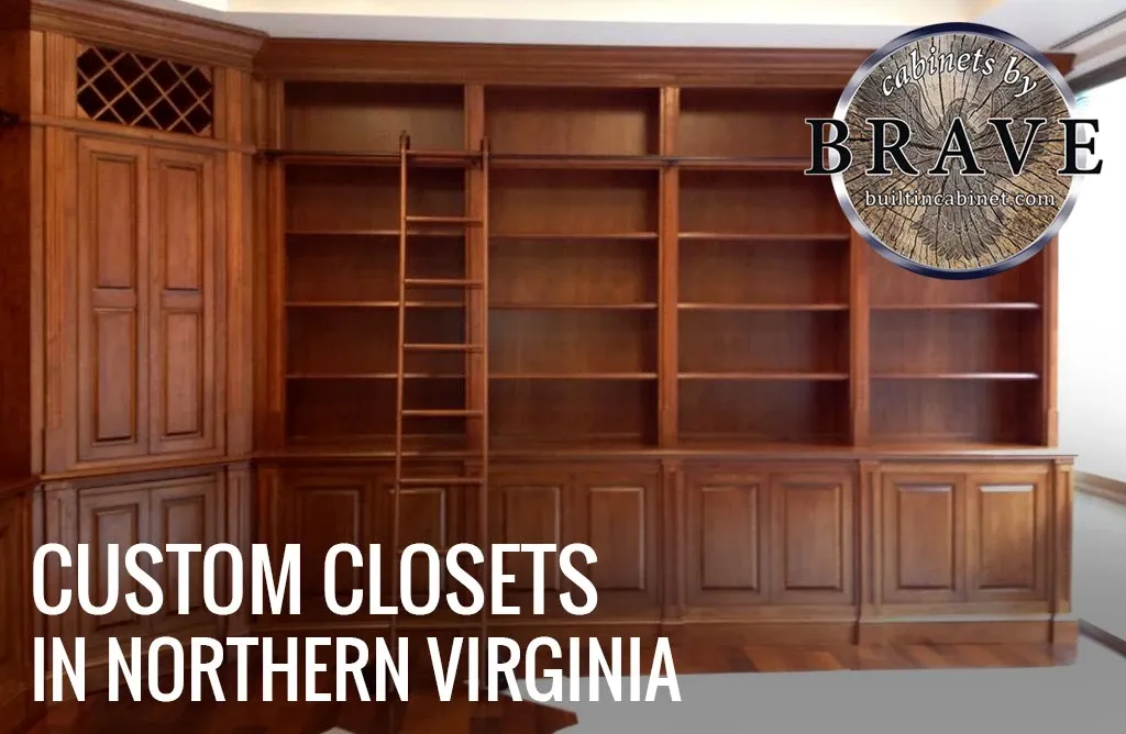 An ad for custom closets in northern virginia