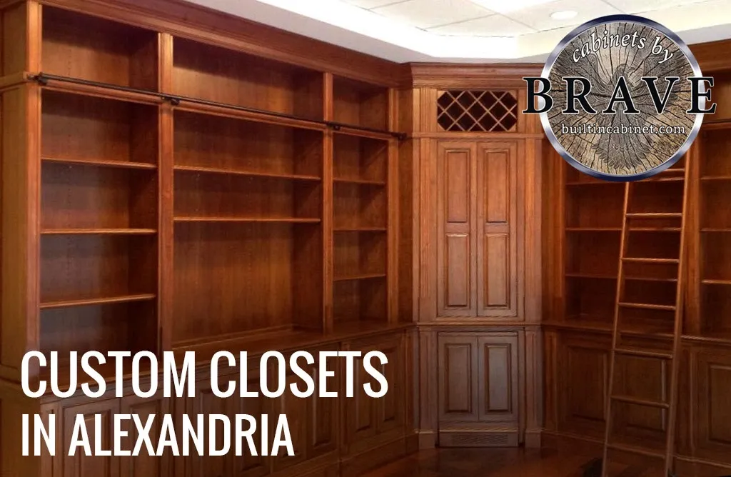 A picture of a custom closet in alexandria