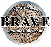 A logo for cabinets by brave builtincabinet.com