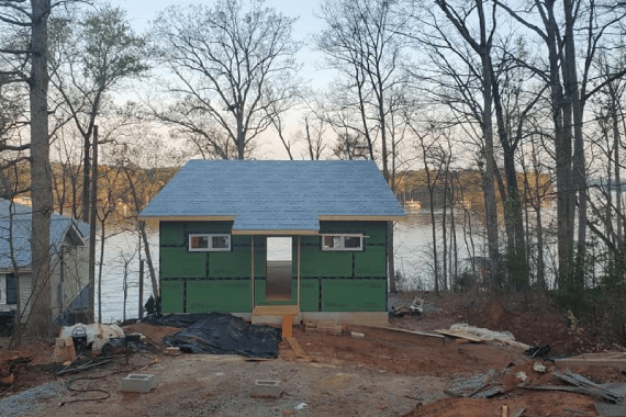 Unfinished shed