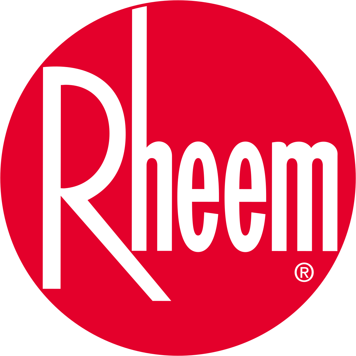 Rheem logo: white 