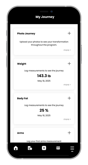 A cell phone displaying a screenshot of the my journey app.