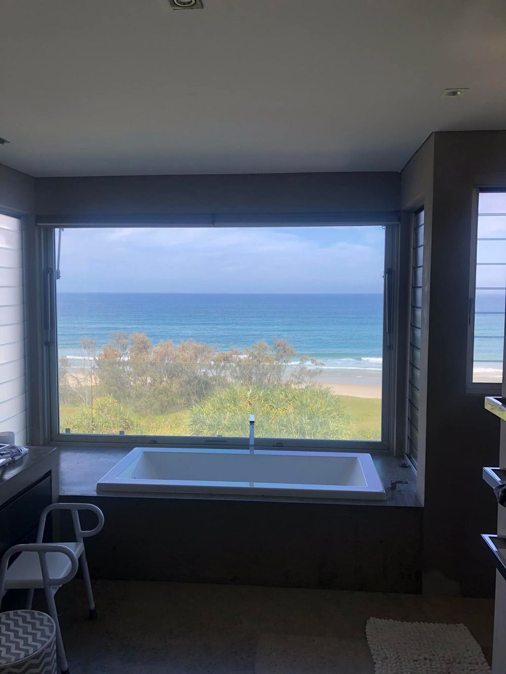Room with newly installed window tinting — Window Tinting in Noosaville QLD