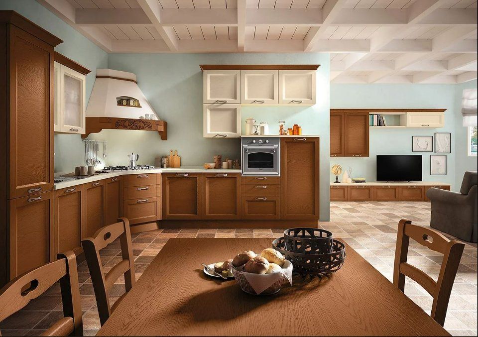cucina in legno classica
