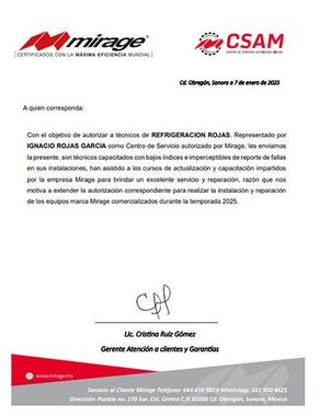 REFRIGERACIÓN ROJAS
