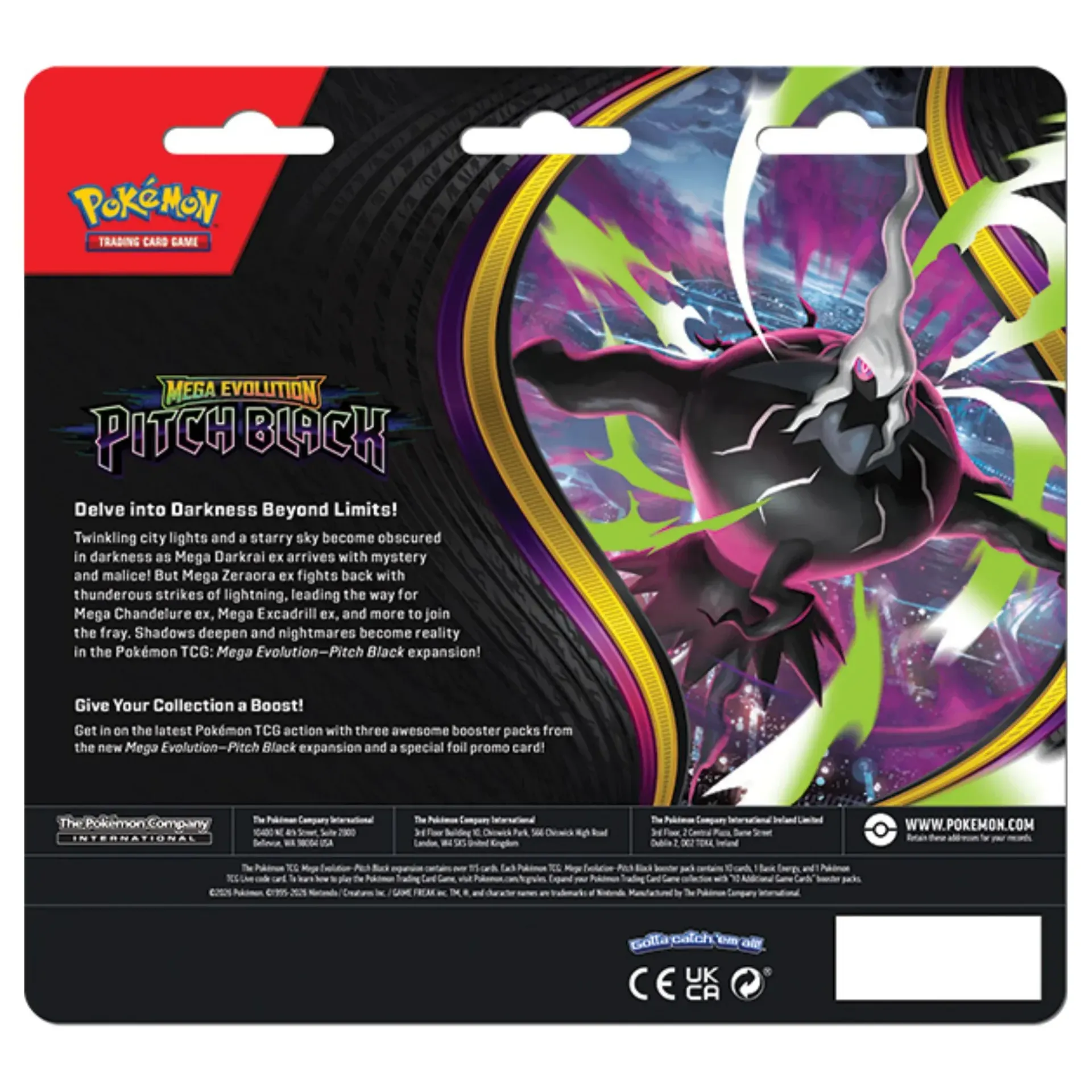 Pokemon TCG: Pitch Black 3 Pack (Binacle)