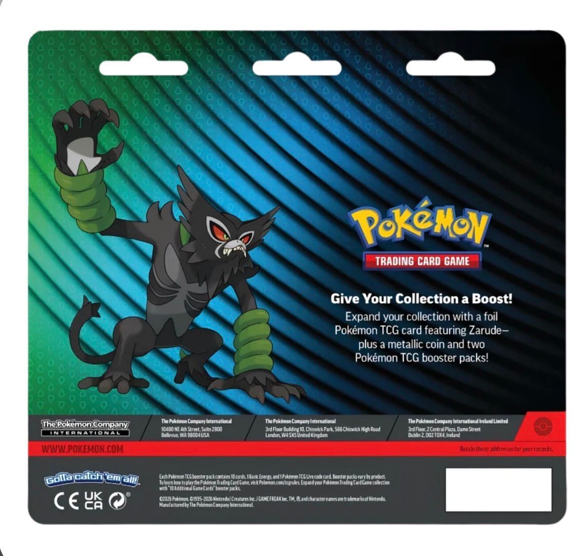 Pokemon TCG: 2-Pack Blister (Zarude)