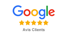 Avis Client Google Alsace Solar 5 Étoiles Le logo Google comporte cinq étoiles.