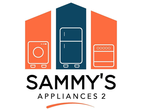 Sammy’s Appliances 2 logo with orange and navy appliance icons above the text