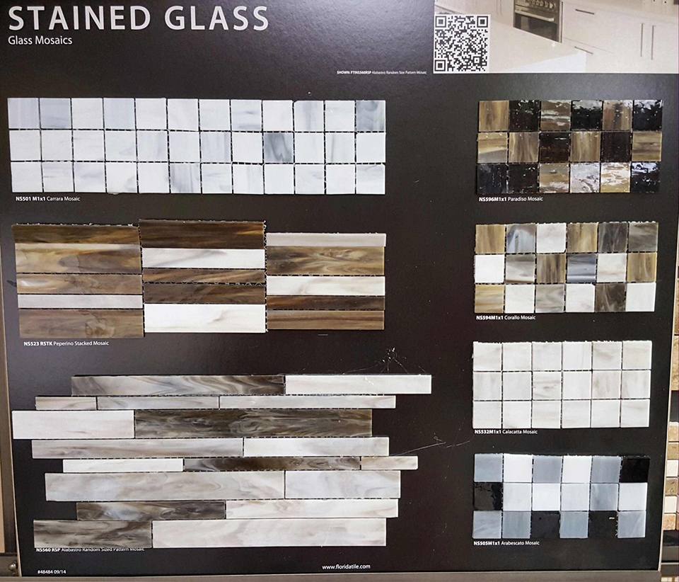 Glass Mosaic Tile Display