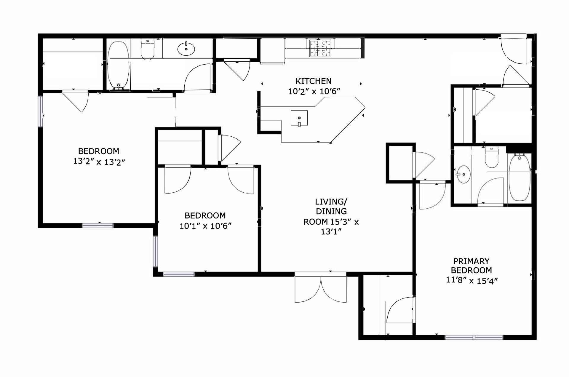 Floor plan of a two-story house. Kitchen, dining, living room, laundry, and stairs. Brown, beige and white color scheme.