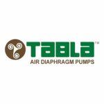 El logotipo de las bombas de diafragma Tabla Air es verde y marrón.