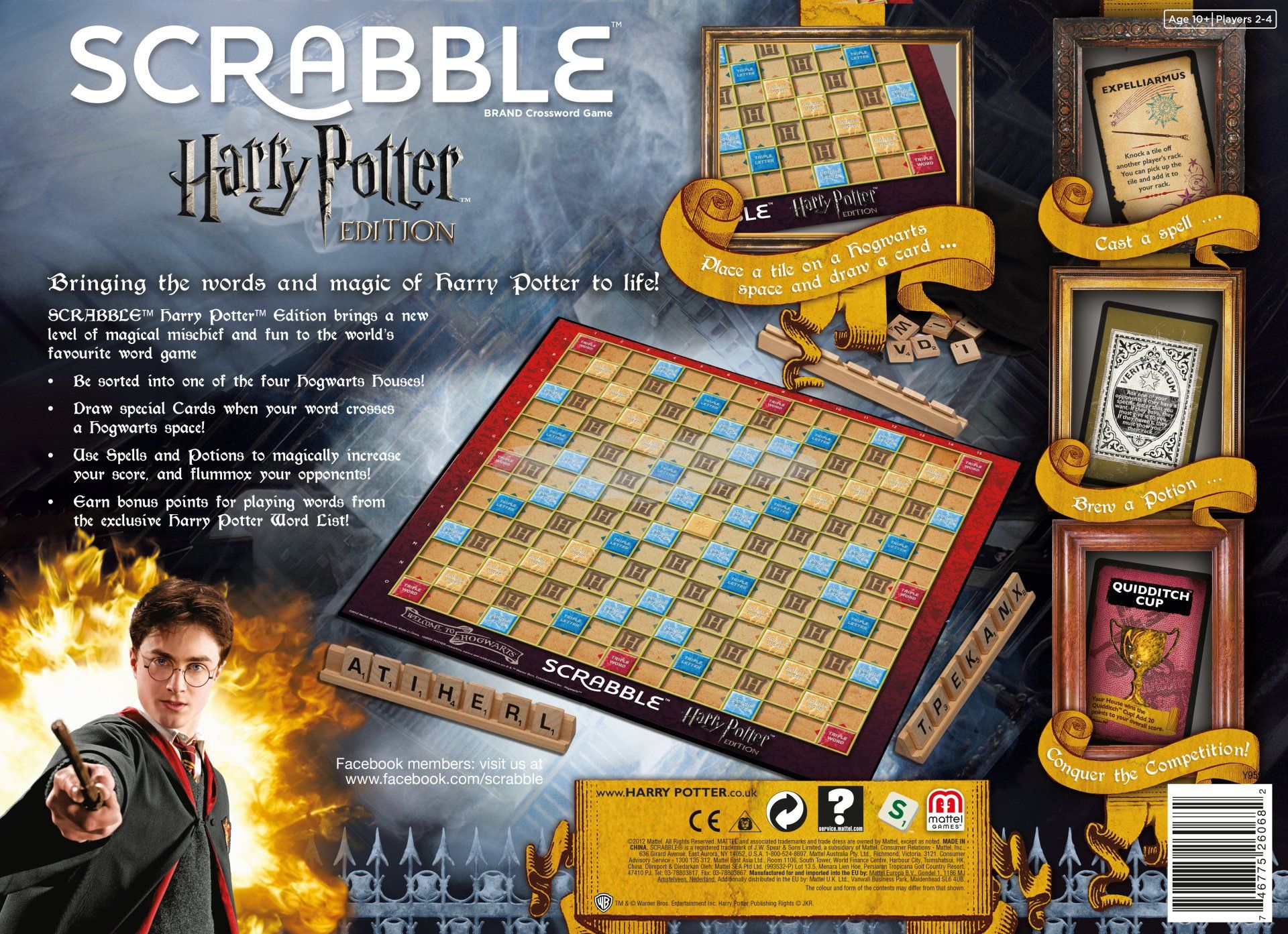 Harry Potter scrabble game packaging