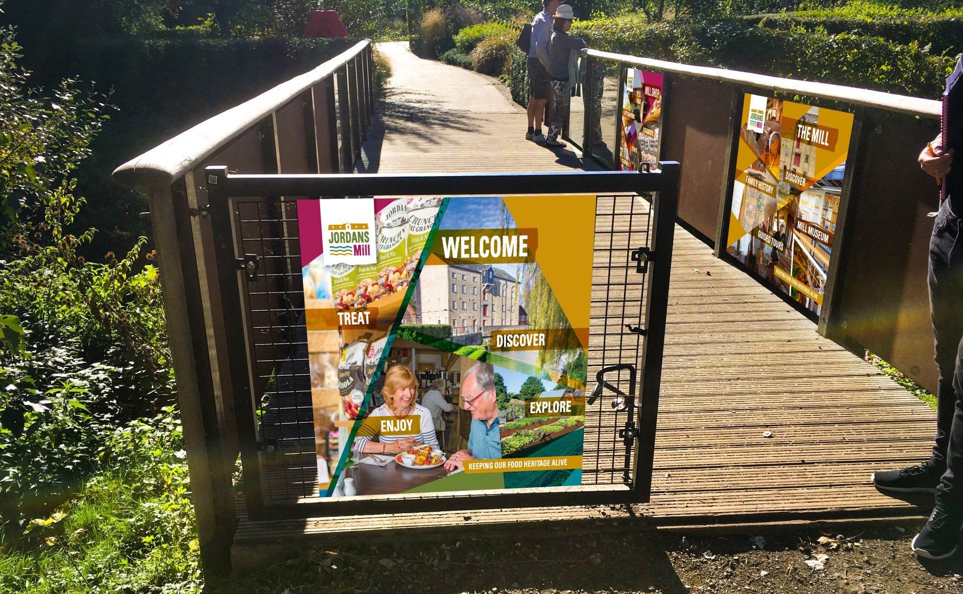 Jordans Mill On-site promotional panels