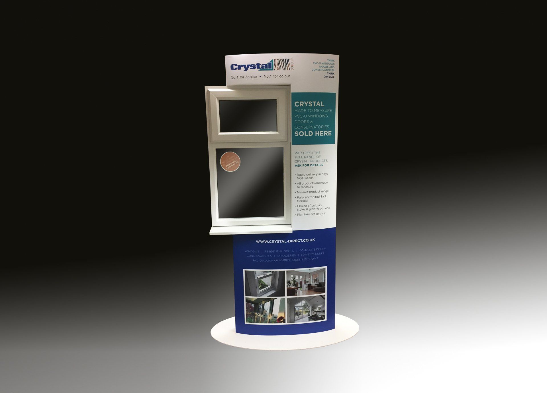 Crystal Direct B&Q window POS