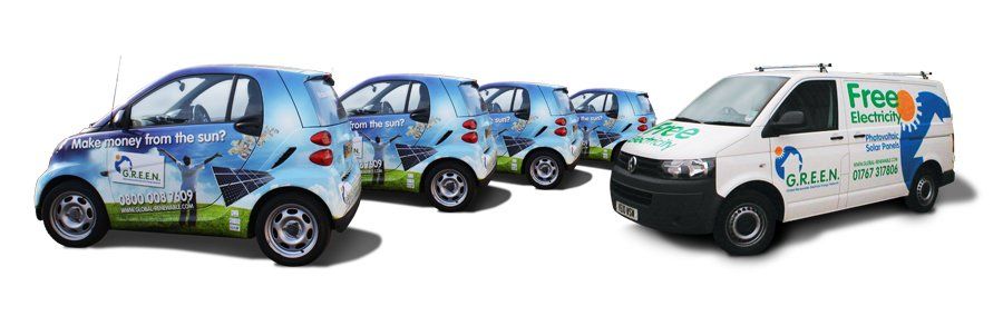 GREEN vehicle wraps