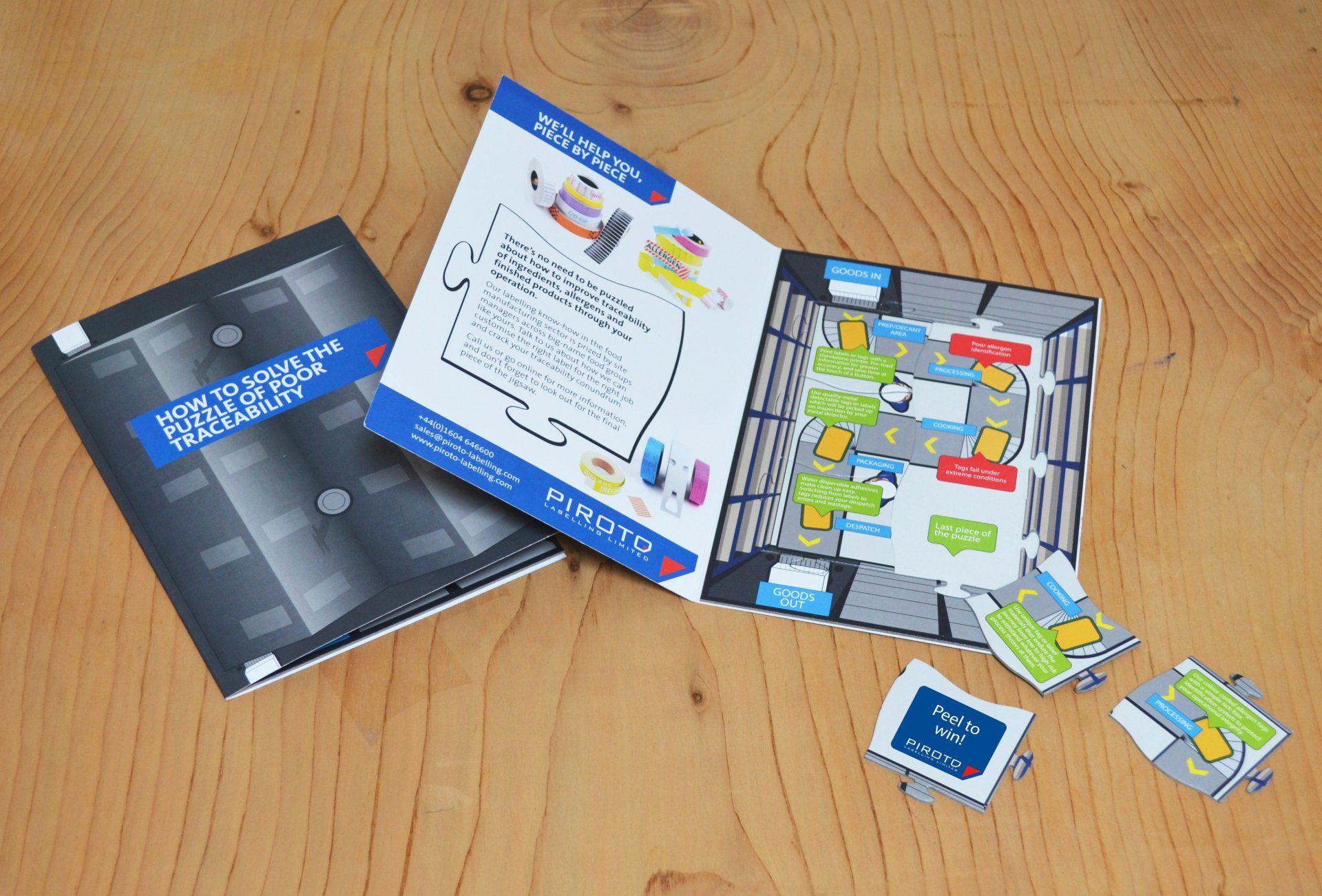 Traceability labelling direct mailer