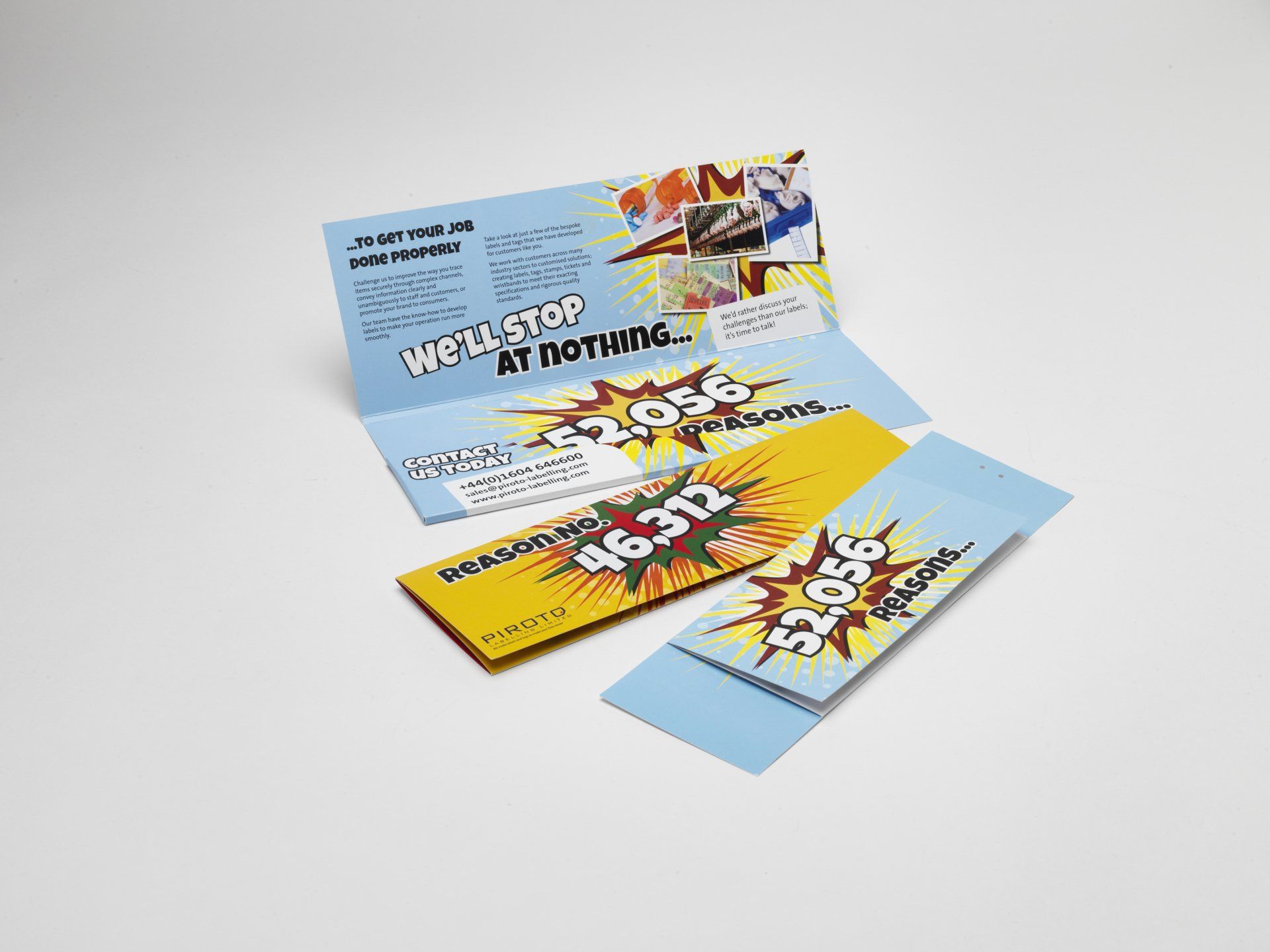 Direct Mail print & design 'Reasons' campaign