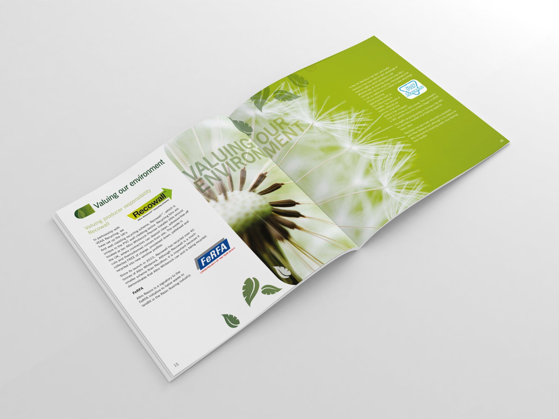 Altro flooring sustainability literature