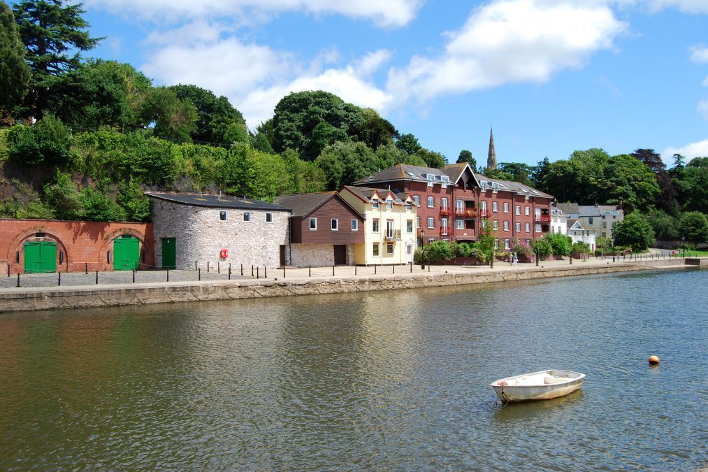 The quays in Exeter.