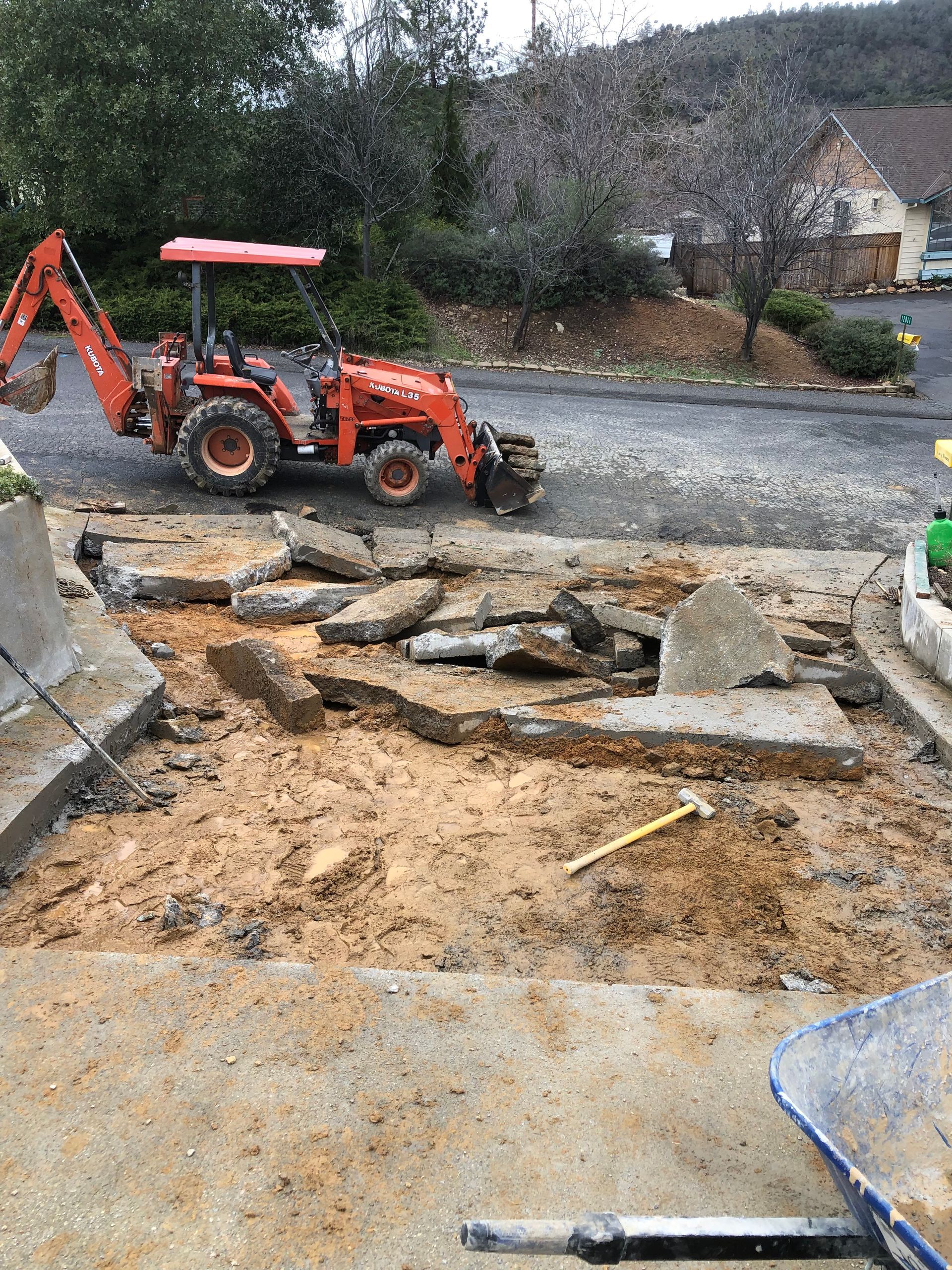 driveway demo