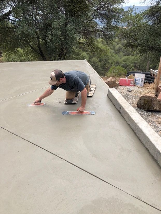 finishing concrete slab