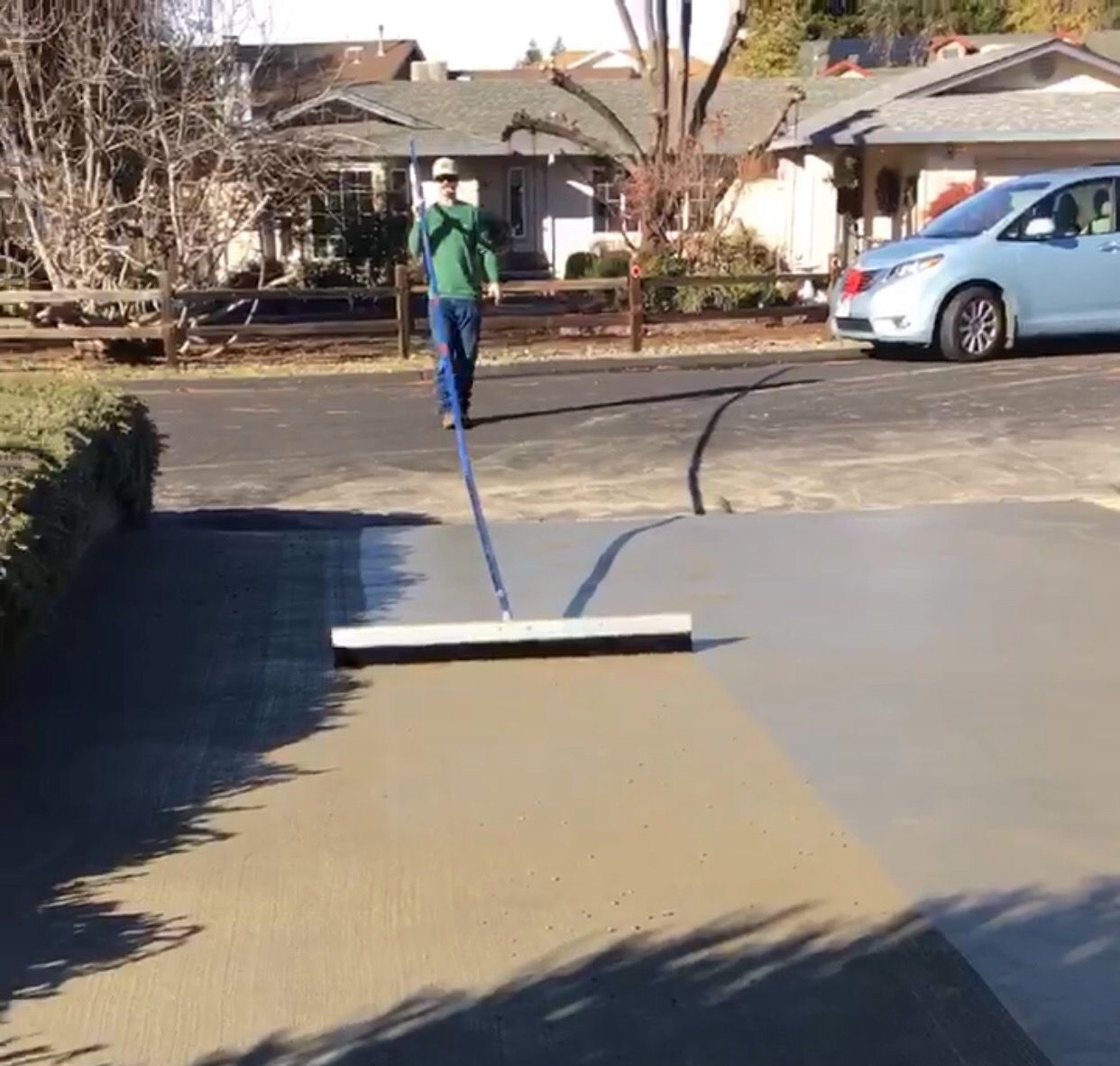 broom finish concrete