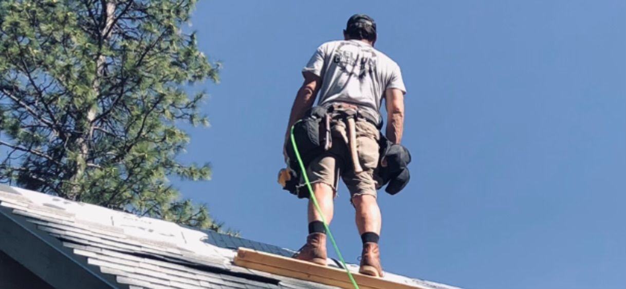 matt on new roof