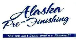 The logo for alaska pre-finishing says that the job isn 't done until it 's finished.