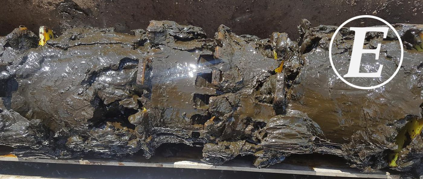 Enduro ILI Tool covered in debris