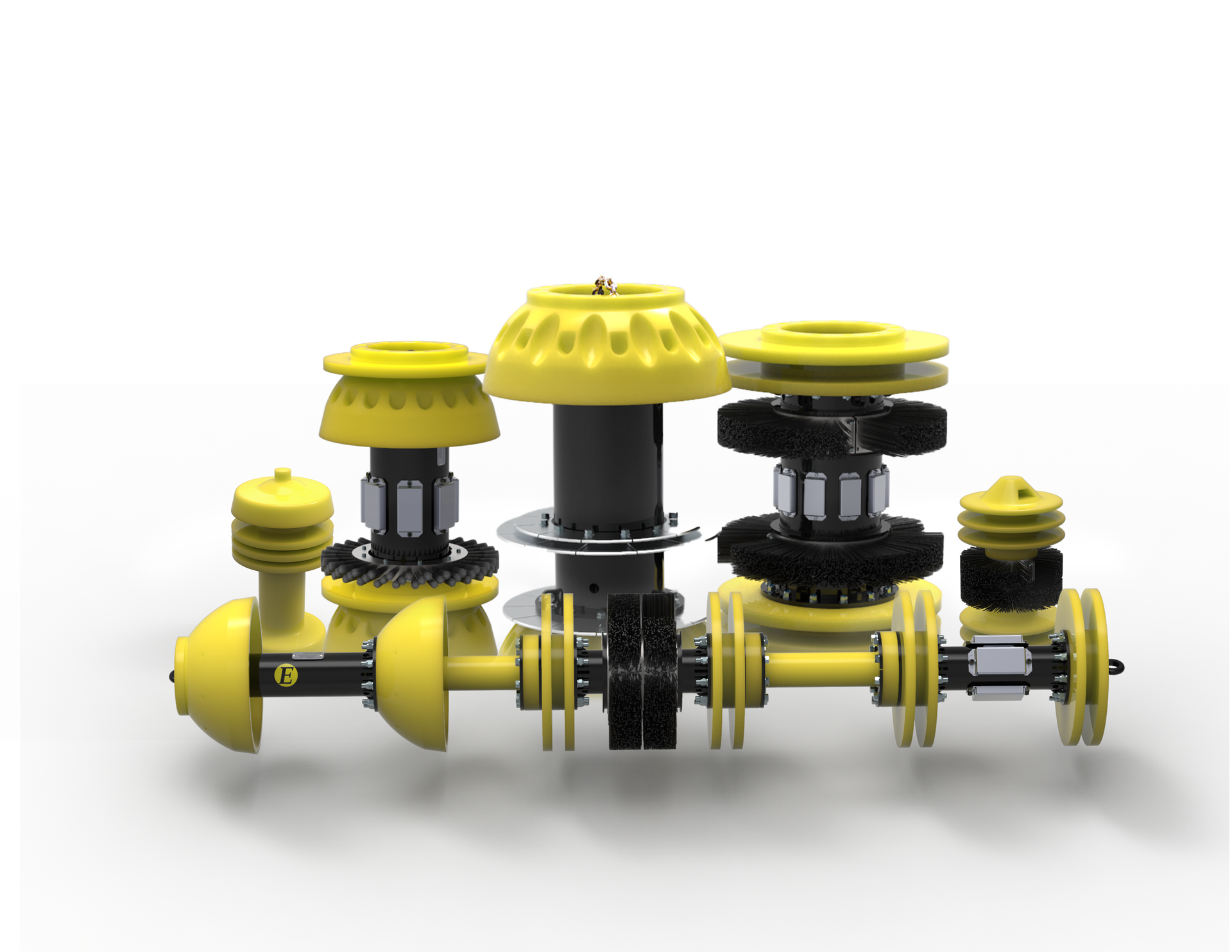 Pipeline Cleaning Pigs, urethane pig, pig train, brushes and magnets