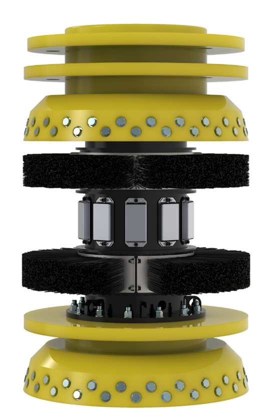 Our heavy-duty scraper cleaning pigs feature brushes that provide 360 degrees of internal pipe wall coverage.