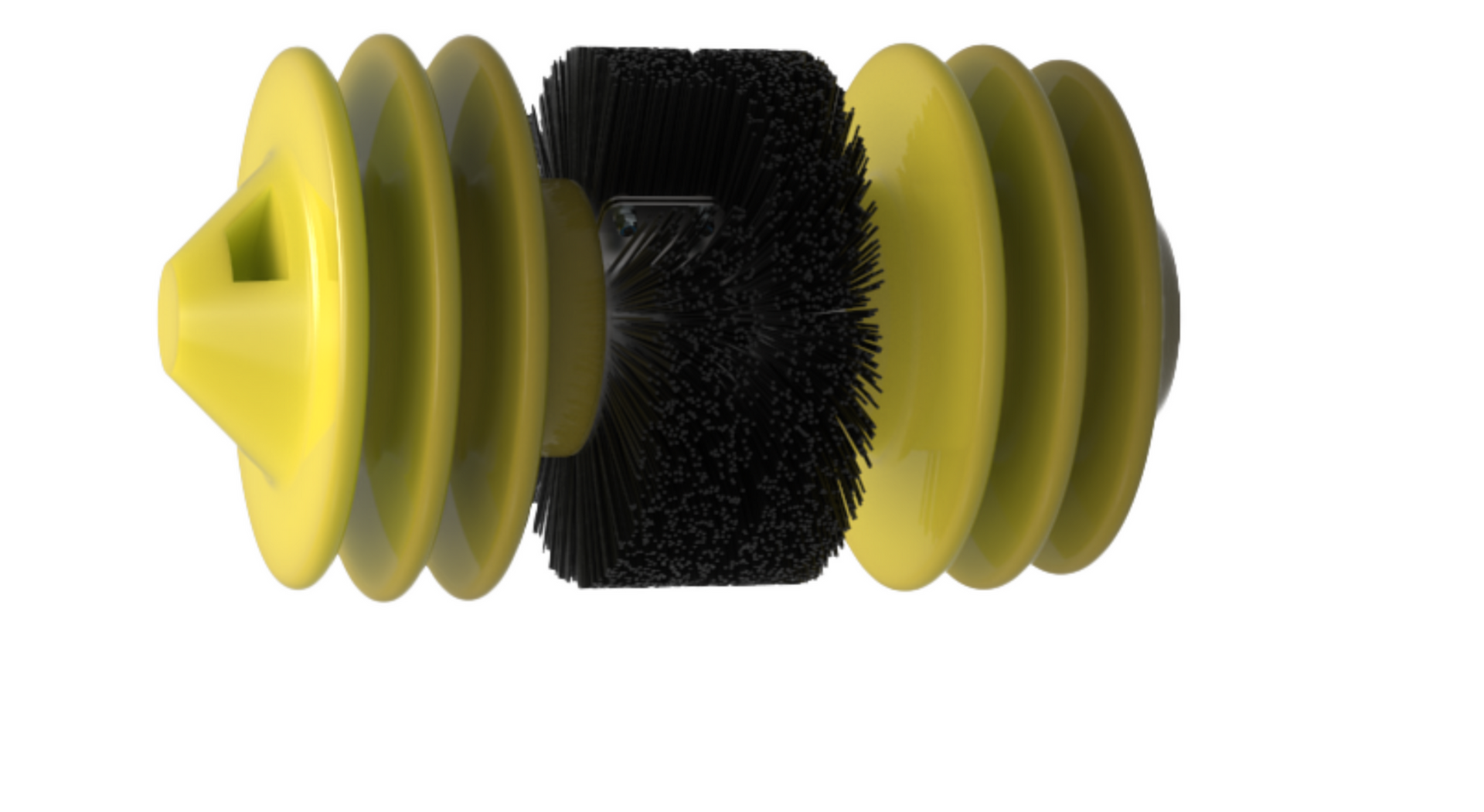 pipeline cleaning pig urethane cups, brushes and disc for debris removal