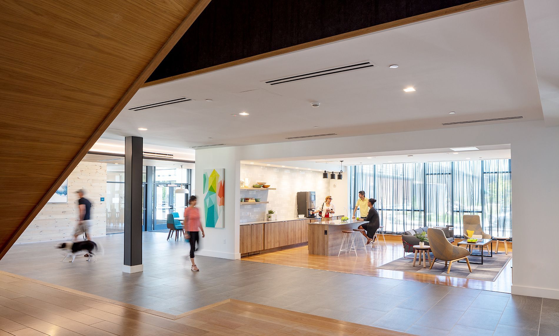 Clubhouse with seating at The Veridian Residences.