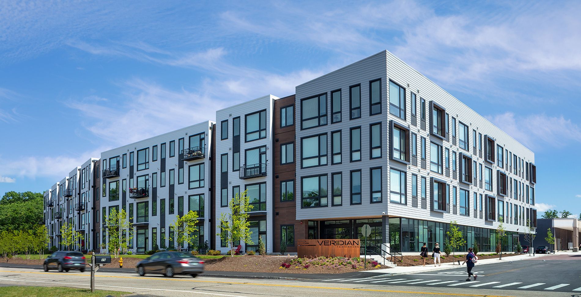 Exterior at The Veridian Residences.