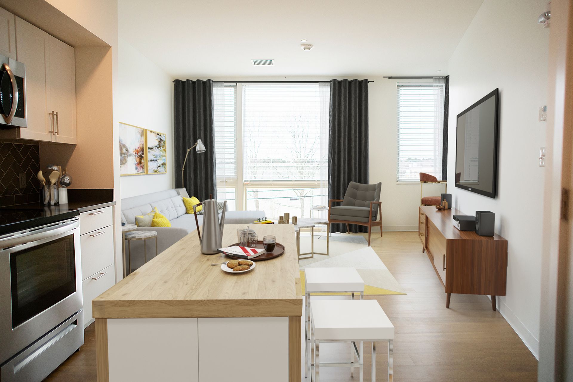Kitchen at The Veridian Residences.