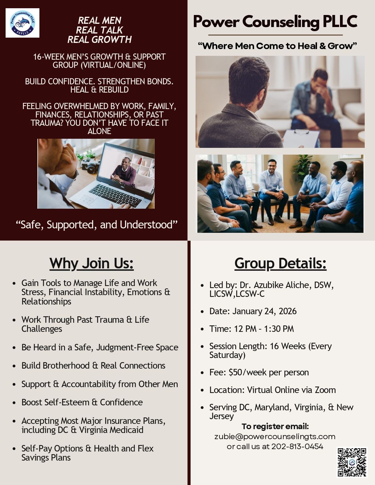 Flyer for Power Counseling PLLC, 