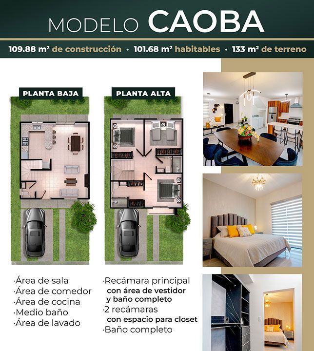 BIENES RAICES BRIANDA GARCIA - REAL CAMPESTRE MODELO CAOBA