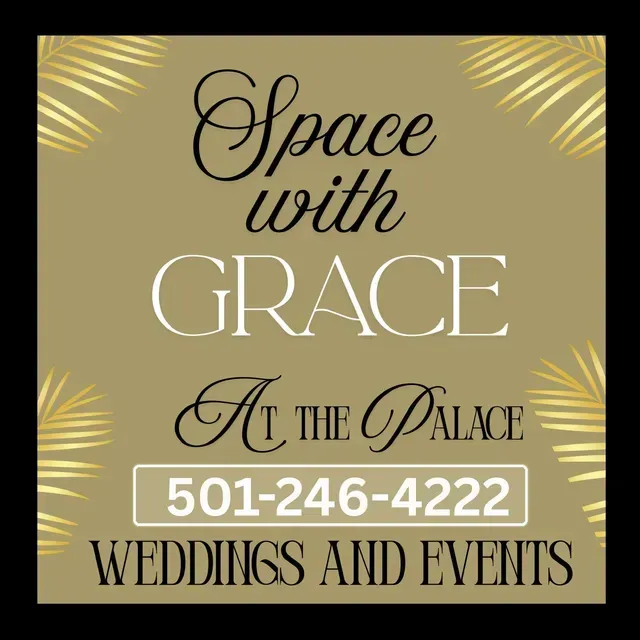 A gold graphic featuring the text