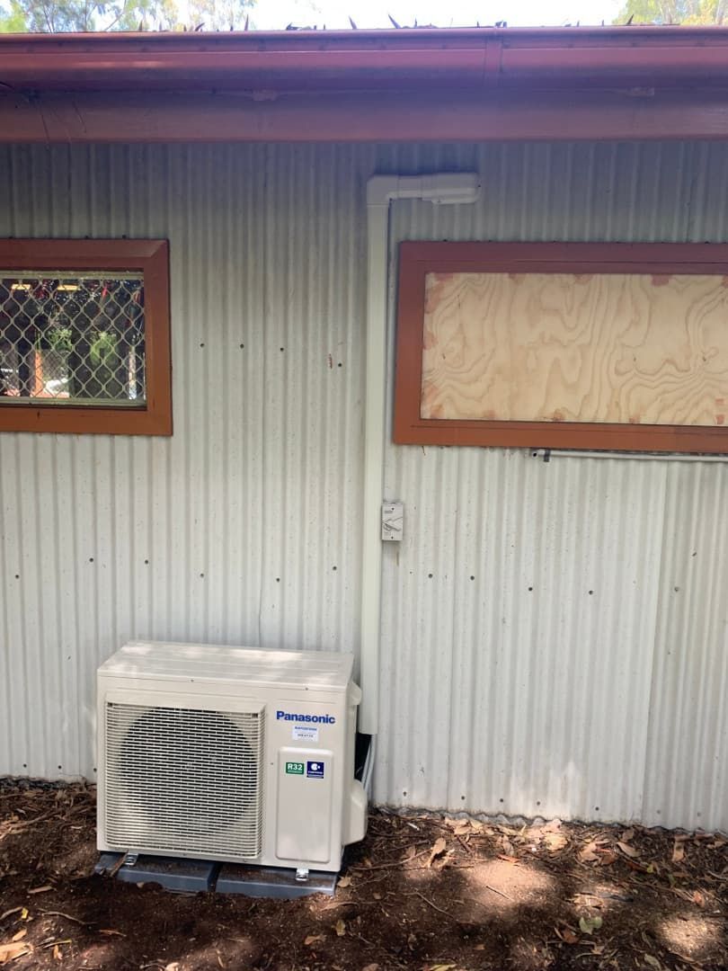 Exterior Wall of a House With a Window, Covered Window — Rapidcool Air Conditioning & Electrical In Illawarra, NSW