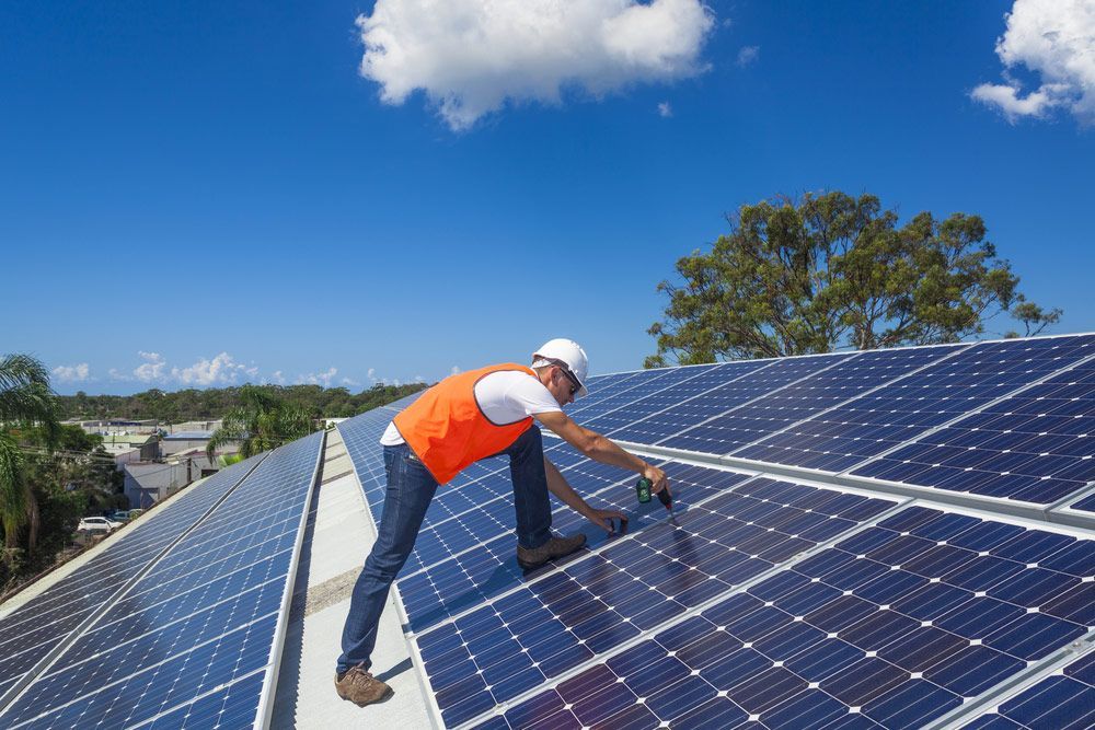 An Ongoing Solar Panel Installation In Wollongong