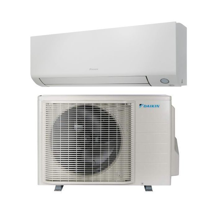 Een Daikin split airconditioning systeem, bestaande uit een buiten en binnen unit
