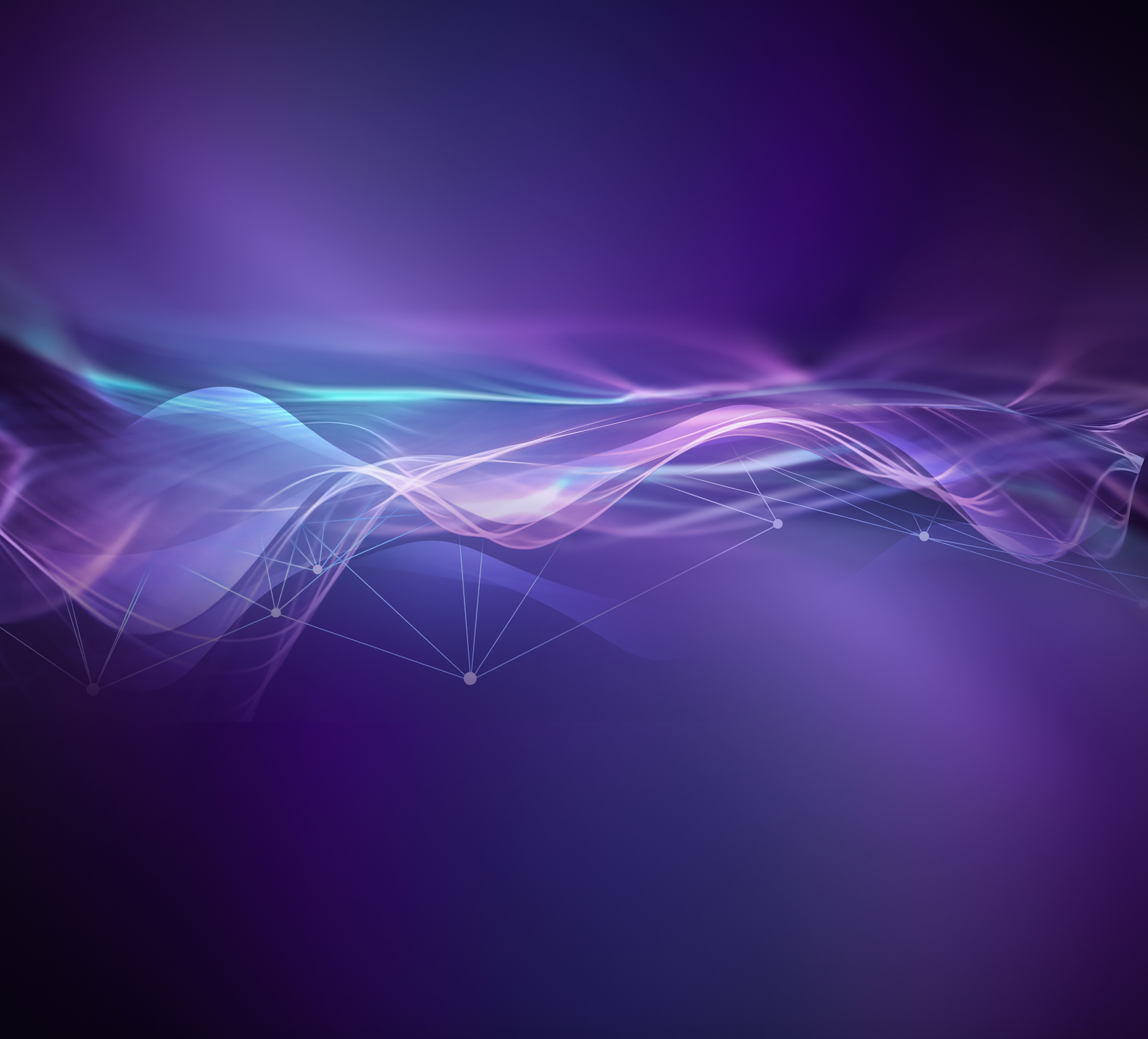 A purple background with waves and lines on it
