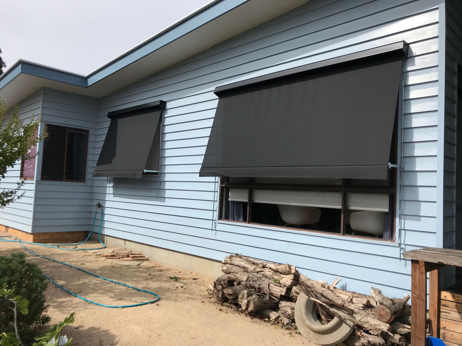 Black Awning Residential — Ballarat Blinds & Curtains In Wendouree, VIC