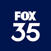 FOX 35 logo in white on a dark blue background