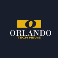 Orlando Tech News logo on a dark background, with gold and white text and a stylized icon.