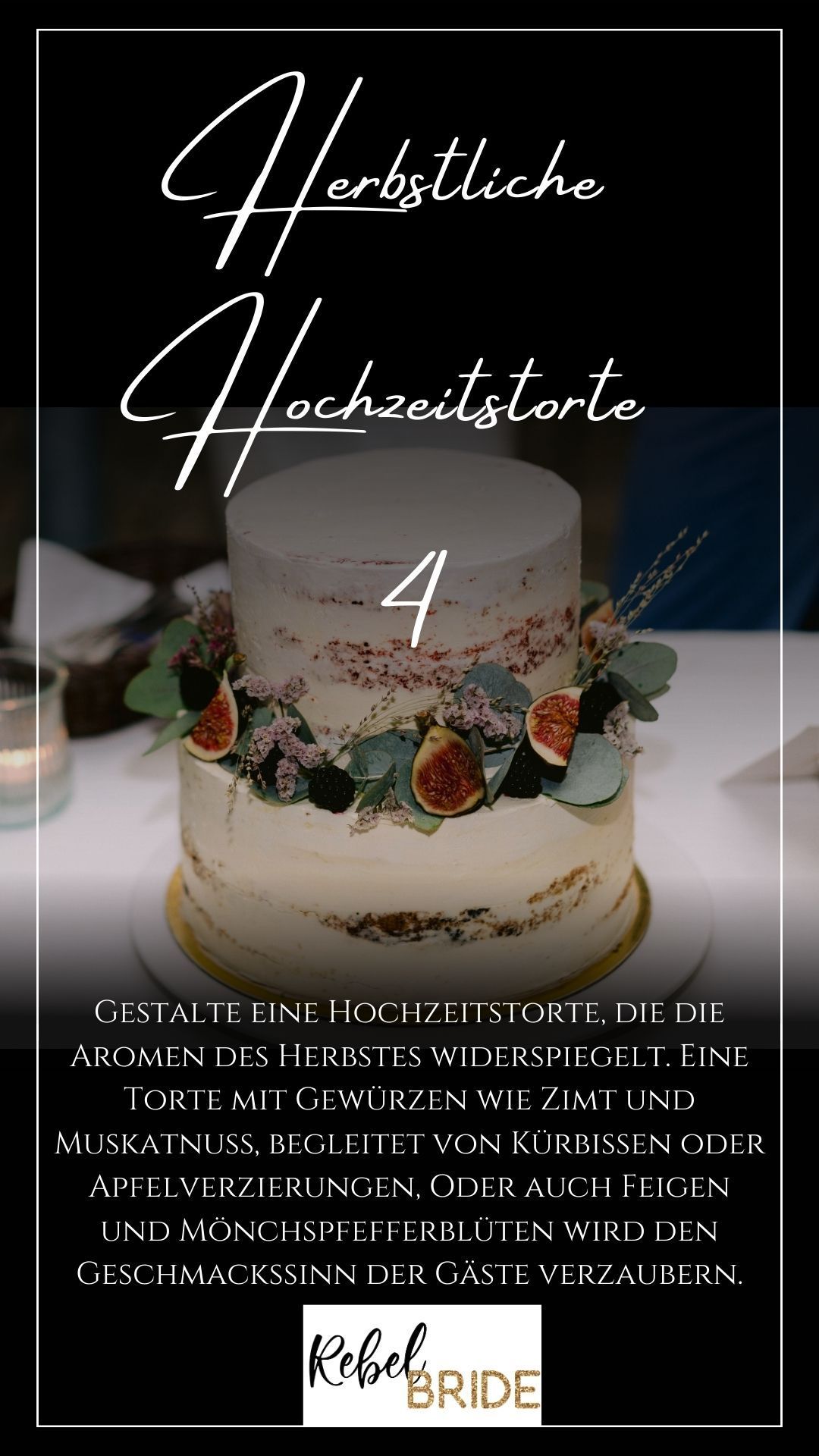 Auf einem weißen Tisch steht eine Hochzeitstorte.